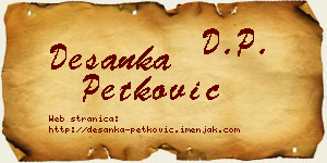 Desanka Petković vizit kartica